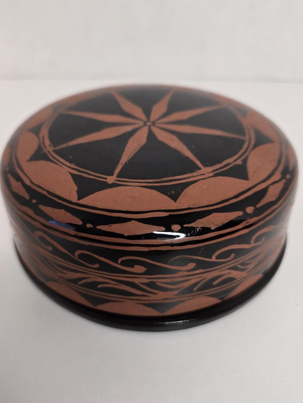 Burmese Lacquerware Box Handpainted Artist: Ko Htwe From Inle, Myanmar
